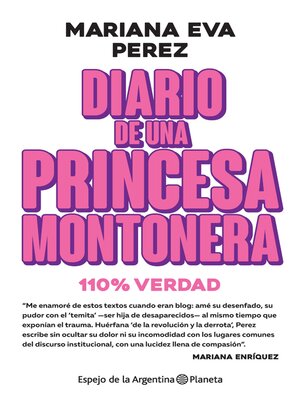 cover image of Diario de una princesa montonera